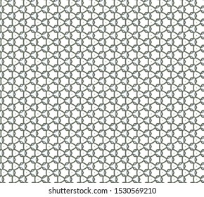 Seamless vector pattern in geometric ornamental style