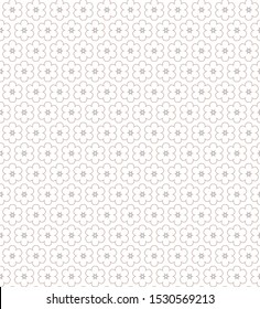 Seamless vector pattern in geometric ornamental style