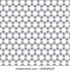 Seamless vector pattern in geometric ornamental style
