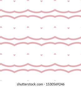 Seamless vector pattern in geometric ornamental style