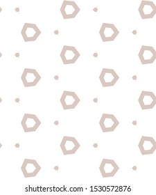 Seamless vector pattern in geometric ornamental style