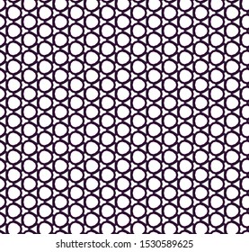 Seamless vector pattern in geometric ornamental style
