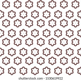 Seamless vector pattern in geometric ornamental style