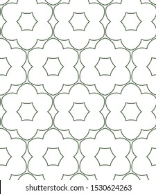 Seamless vector pattern in geometric ornamental style