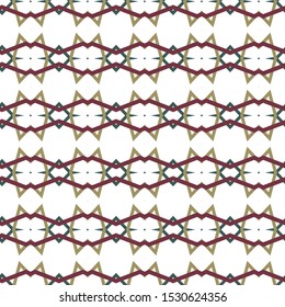 Seamless vector pattern in geometric ornamental style