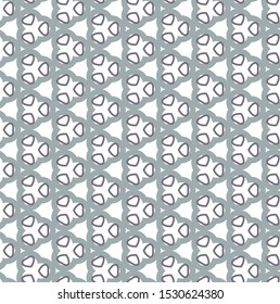 Seamless vector pattern in geometric ornamental style