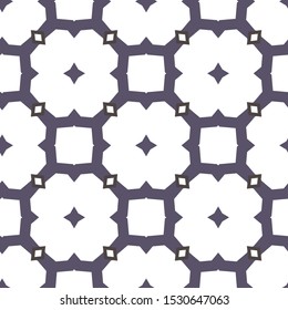 Seamless vector pattern in geometric ornamental style