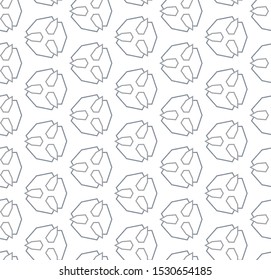 Seamless vector pattern in geometric ornamental style
