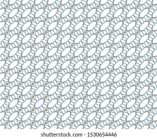 Seamless vector pattern in geometric ornamental style