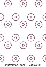 Seamless vector pattern in geometric ornamental style
