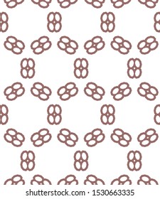 Seamless vector pattern in geometric ornamental style