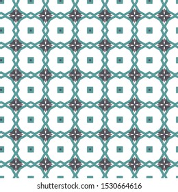 Seamless vector pattern in geometric ornamental style