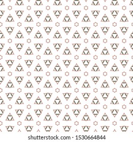 Seamless vector pattern in geometric ornamental style