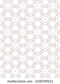 Seamless vector pattern in geometric ornamental style