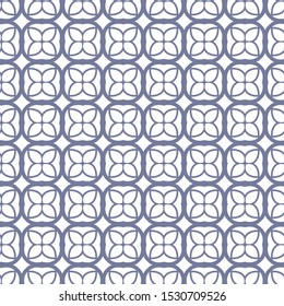 Seamless vector pattern in geometric ornamental style