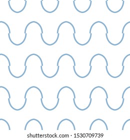 Seamless vector pattern in geometric ornamental style