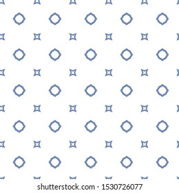 Seamless vector pattern in geometric ornamental style