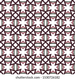 Seamless vector pattern in geometric ornamental style