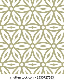 Seamless vector pattern in geometric ornamental style