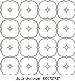 Seamless vector pattern in geometric ornamental style