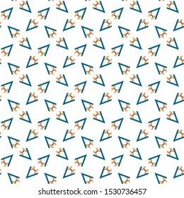 Seamless vector pattern in geometric ornamental style