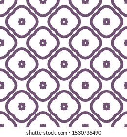 Seamless vector pattern in geometric ornamental style