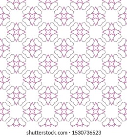 Seamless vector pattern in geometric ornamental style