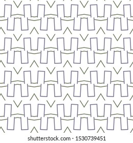 Seamless vector pattern in geometric ornamental style