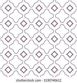 Seamless vector pattern in geometric ornamental style