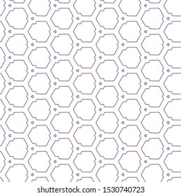 Seamless vector pattern in geometric ornamental style