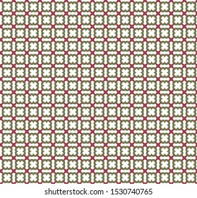 Seamless vector pattern in geometric ornamental style