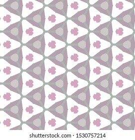 Seamless vector pattern in geometric ornamental style