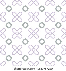 Seamless vector pattern in geometric ornamental style