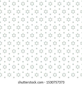 Seamless vector pattern in geometric ornamental style