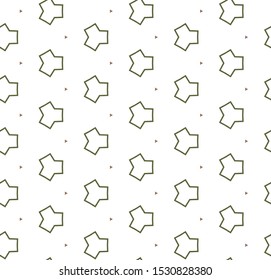 Seamless vector pattern in geometric ornamental style