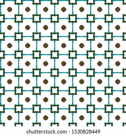 Seamless vector pattern in geometric ornamental style