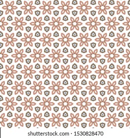 Seamless vector pattern in geometric ornamental style