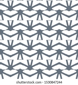 Seamless vector pattern in geometric ornamental style