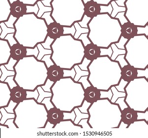 Seamless vector pattern in geometric ornamental style