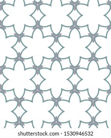 Seamless vector pattern in geometric ornamental style