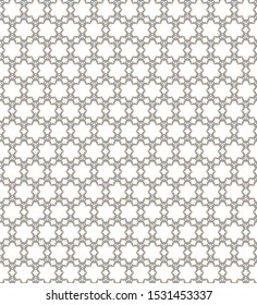 Seamless vector pattern in geometric ornamental style