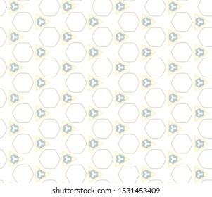 Seamless vector pattern in geometric ornamental style