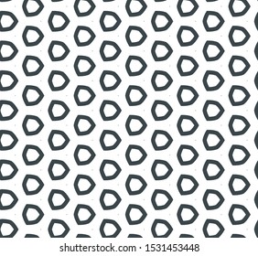 Seamless vector pattern in geometric ornamental style