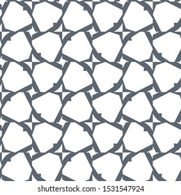 Seamless vector pattern in geometric ornamental style