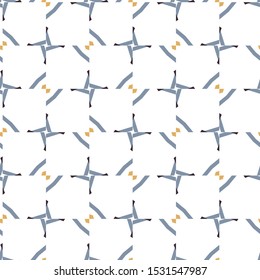 Seamless vector pattern in geometric ornamental style