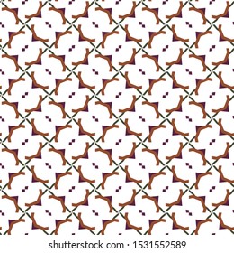 Seamless vector pattern in geometric ornamental style