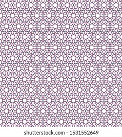 Seamless vector pattern in geometric ornamental style