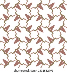 Seamless vector pattern in geometric ornamental style
