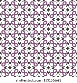 Seamless vector pattern in geometric ornamental style