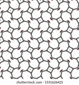 Seamless vector pattern in geometric ornamental style